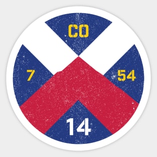 Colorado 14er Blue Summit Roundel Sticker